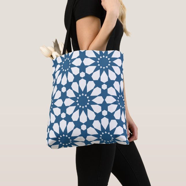 Sömlös turkisk färglös design Cute Tygkasse (Närbild)