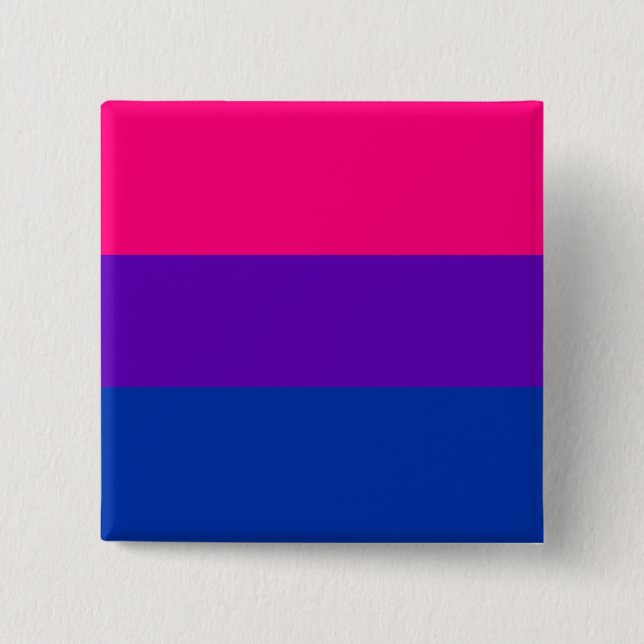 Sömlös upprepande Bisexual-Pridet Flagga Mönster Knapp (Framsida)