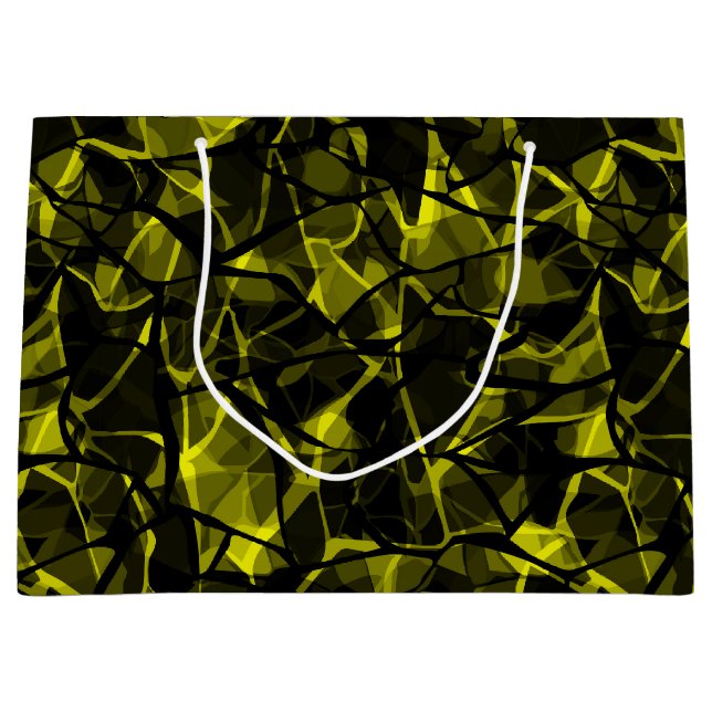 Sömlös vätska vågigt abstrakt svart grönt modern p (Framsidan)