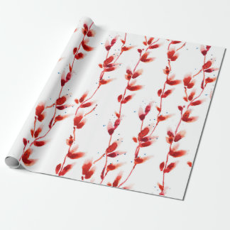 Sömlös vattenfärg mönster med fitta insida presentpapper