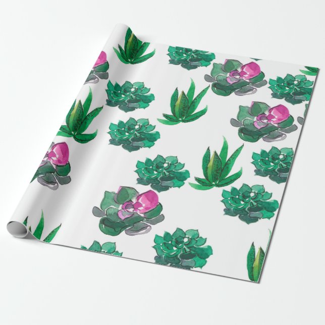 Sömlös vattenfärg mönster med socklar presentpapper (Utrullad)