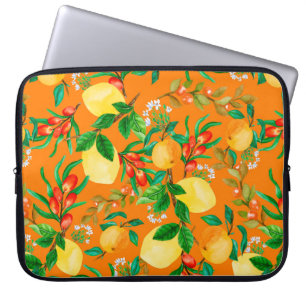 sömlös vattenfärgsillustration bakgrundsmix co laptop fodral
