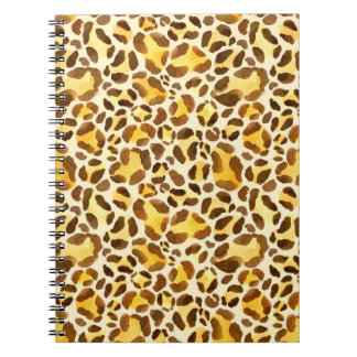 Sömlös vattenleopard mönster anteckningsbok