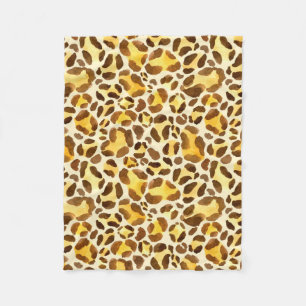 Sömlös vattenleopard mönster fleecefilt