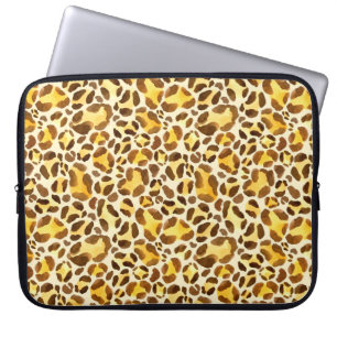Sömlös vattenleopard mönster laptop fodral