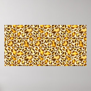 Sömlös vattenleopard mönster poster