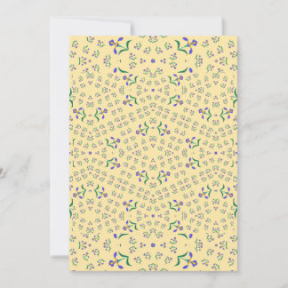 sömlös vektormönster blommor design inbjudningar