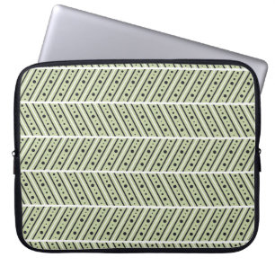 Sömlös vintage dekorativ hand plockade mönster. Et Laptop Fodral