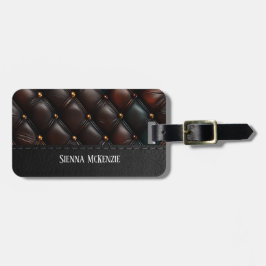 Sömlös Vintage Embossed bagagetagg Bagagebricka