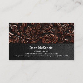 Sömlös Vintage inpräglad Visitkort