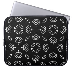 Sömlös vintage mönster i geometriska prydnadsförem laptop fodral