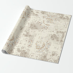 Sömlös vintage mönster med en attraktionseffekt presentpapper