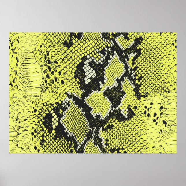 Sömlös vintage, orm, djurskinn mönster. Snakes Poster (Framsidan)
