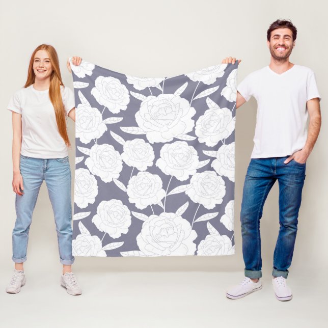 Sömlös Vintage Ro Fleecefilt (På plats)