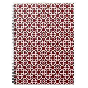 Sömlös vit Mönster DIY Background Färg Anteckningsbok Med Spiral