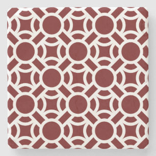 Sömlös vit Mönster DIY Background Färg Stenunderlägg