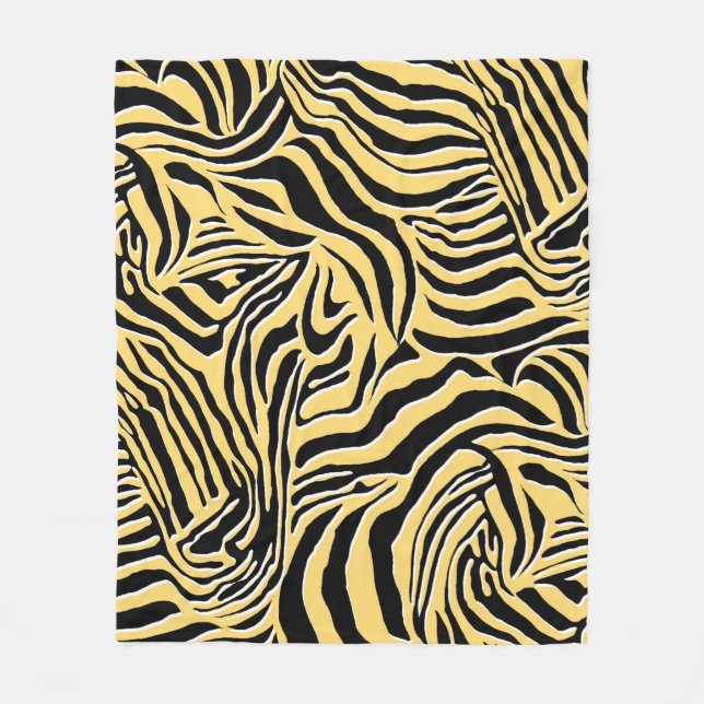Sömlös zebra mönstrad, djur. tapet,abstrakt fleecefilt (Framsidan)