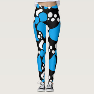 Sömlösa abstrakter fläckar upp moderna cirklar leggings