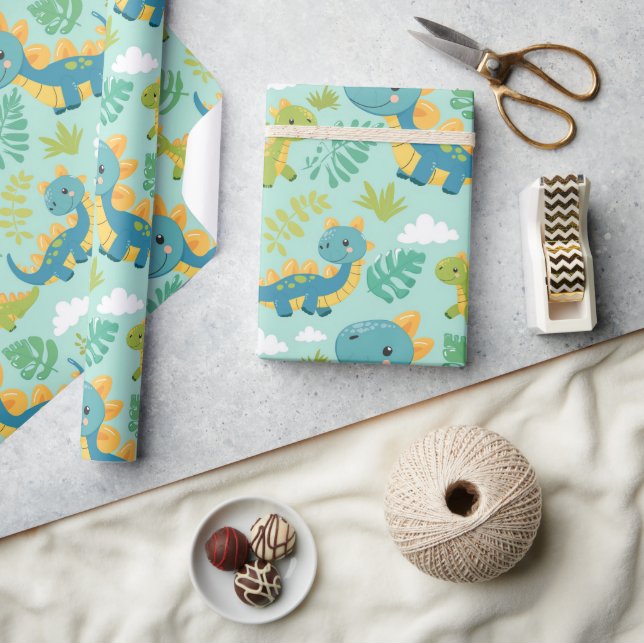 Sömlösa, babydiner, boho-stilar presentpapper (Hantverk)