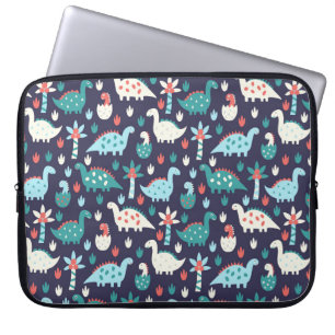 Sömlösa dinosaurier mönster laptop fodral