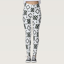 sömlösa former av geometriskt inslag mönster leggings