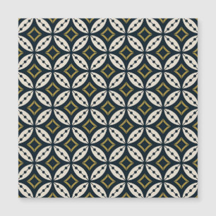 Sömlösa geometriska blommor: färglöst mönster.