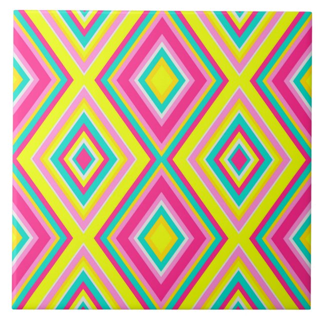 Sömlösa geometriska rhombus former av modernt tren kakelplatta (Framsidan)