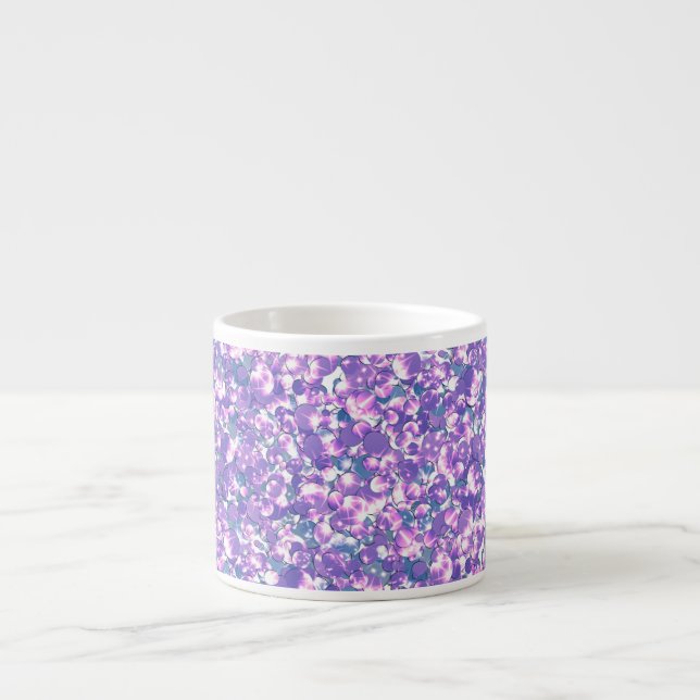 Sömlösa glitter-sekvenser gnistra lila violett pat espressomugg (Framsidan)