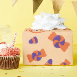 Sömlösa Halloween-sötsaker och Papper avsvällning Presentpapper