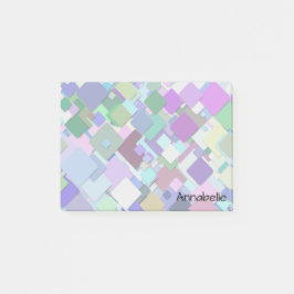 Sömlösa kvadrater med arkitektonisk design post-it block