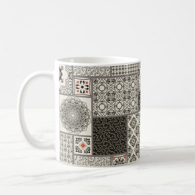 Sömlösa lappverk med islam, arabiska, indiska kaffemugg (Vänster)
