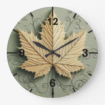 Sömlösa löv, designvägg