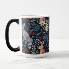 Sömlösa Löv Djurens Hjort Magisk Mugg