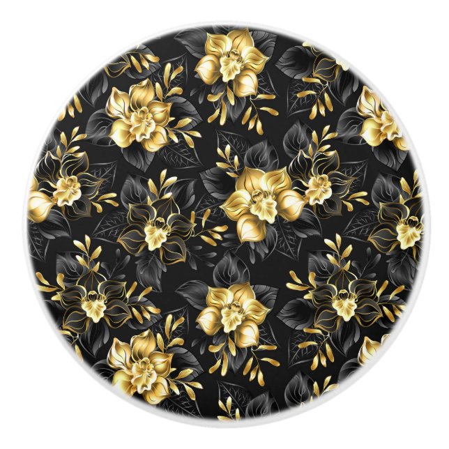 Sömlösa med smycken orkidé knopp (Framsidan)