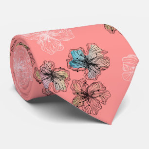 Sömlösa sketterade blommor abstrakt modern pa slips