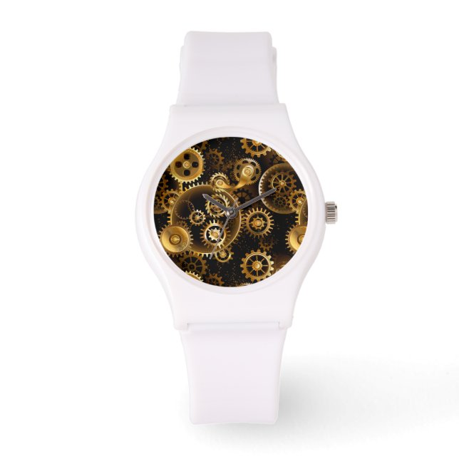 Sömlösa stålverk armbandsur (Framsida)