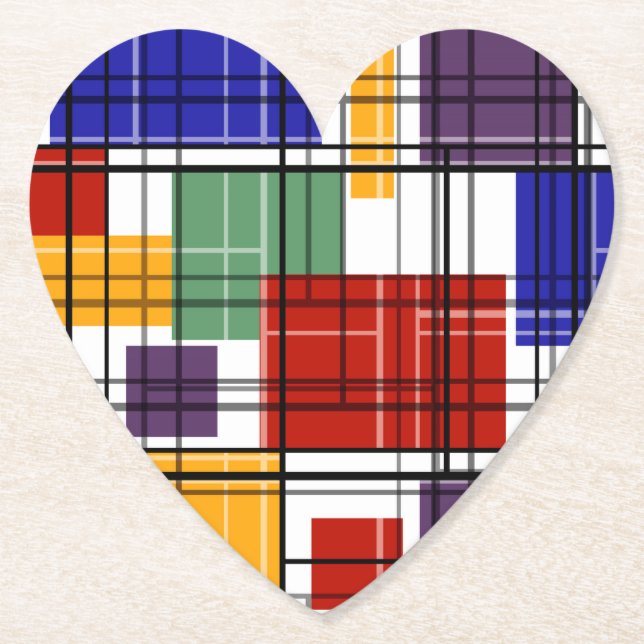 Sömlösa styrda platta geometriska rutor inklädda underlägg papper (Framsida)