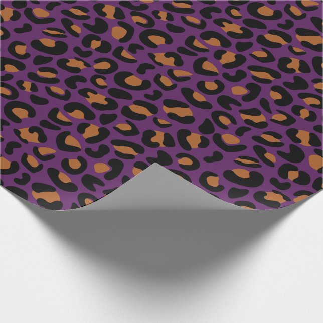 Sömlösa utskrifter av leopard (Mors dag) Presentpapper (Hörn)