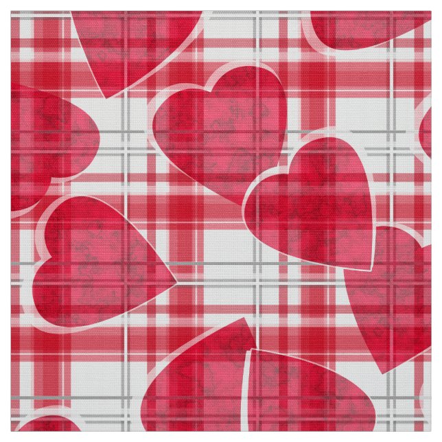 Sömlösa Valentines day-hjärtan Tyg (Provkarta)