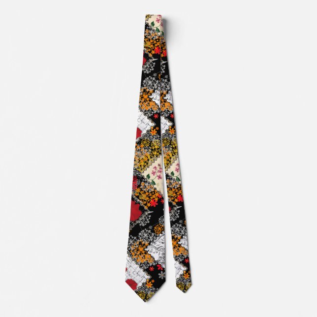 Sömlösa vintage-lappar slips (Framsida)