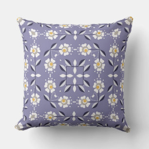 Sömlösa, violetta blommor pastel bl.a. kudde