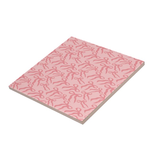 Sömlöst bandmönster i charm och teros rosa kakelplatta (Sidan)