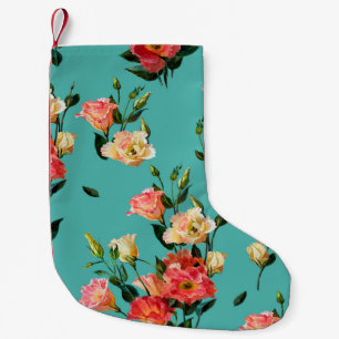 Sömlöst blommönster i segrare stil. Bouque Liten Julstrumpa