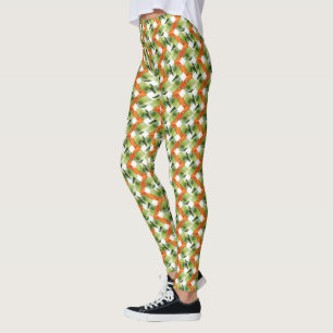 Sömlöst blommönster leggings