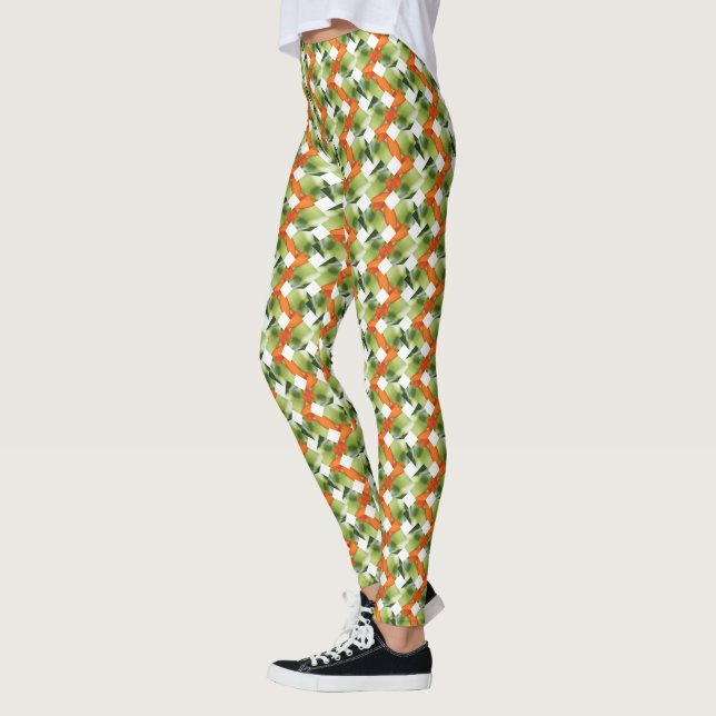 Sömlöst blommönster leggings (Vänster)