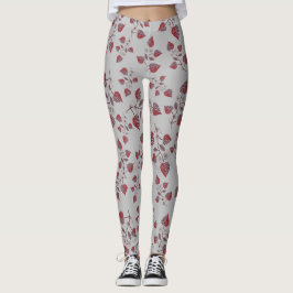 Sömlöst Blommönster Leggings