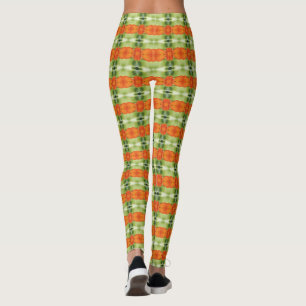 Sömlöst blommönster leggings