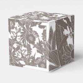 Sömlöst blommönster med tropiska linor presentaskar