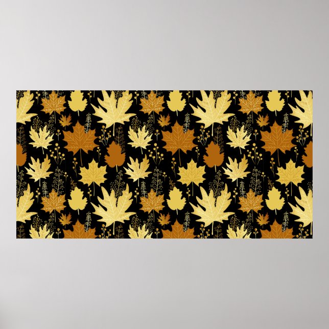 Sömlöst blommönster poster (Framsidan)