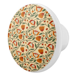 Sömlöst blomster mönster på beige bakgrund knopp